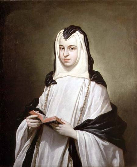 Portrait of a nun a Antonio Gonzalez Ruiz