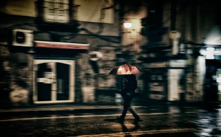 Through the rain