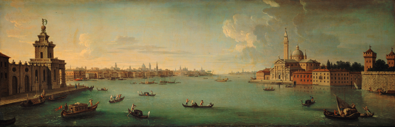 Panorama of the Bacino di San Marco, Venice a Antonio Joli