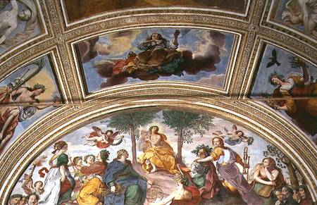 Apollo and the Muses on Parnassus, lunette a Antonio Maria Viani