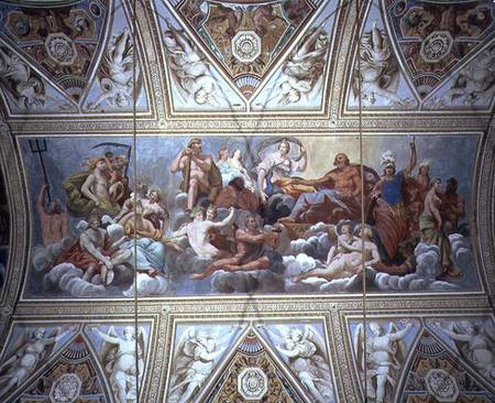 The Gods on Olympus, ceiling painting a Antonio Maria Viani