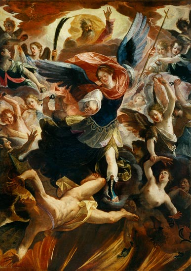 The Archangel Michael Vanquishing the Devil a Antonio Maria Viani