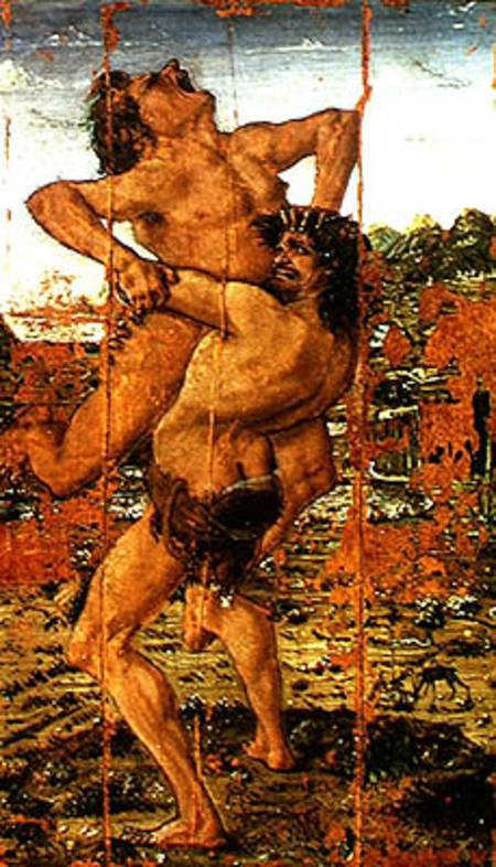 Hercules and Antaeus a Antonio Pollaiolo