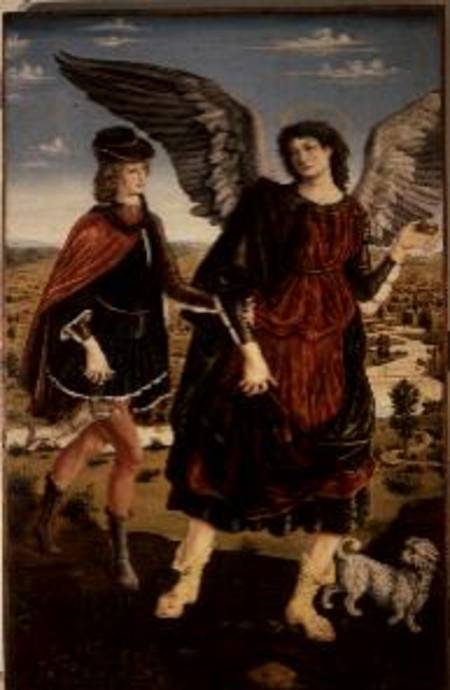 Tobias and the Archangel Raphael a Antonio Pollaiolo