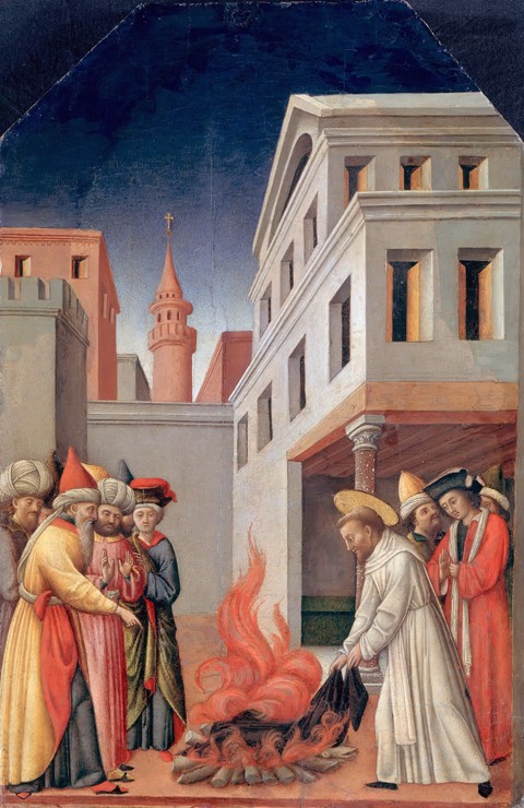 The Miracle of Holy Fire before the Sultan a Antonio Vivarini