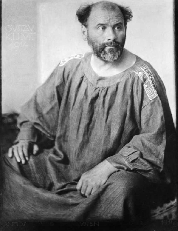 Der österrereichische Maler Gustav Klimt a Anton Josef d'Antios Trcka