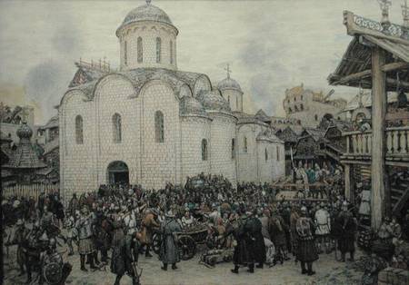 The Defence of the Town a Apollinari Mikhailovich Vasnetsov