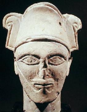 Head of a Semite chief with Egyptian influence, from Amman