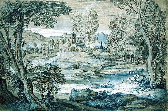 Classical landscape a Arentsz van der Cabel