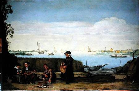The Fish Sellers a Arentsz van der Cabel