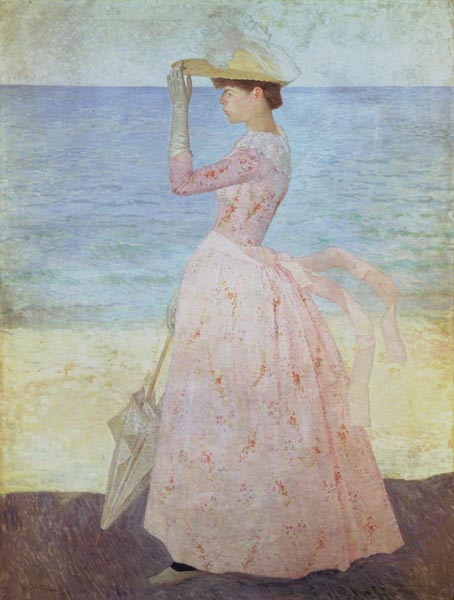 Woman with parasol. a Aristide Maillol