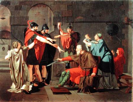 The Oath of the Horatii a Armand Charles Caraffe