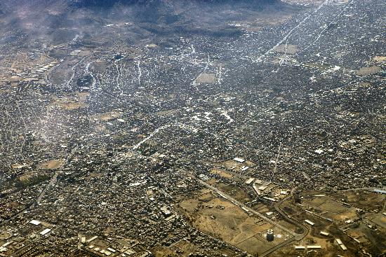 Jemen - Sanaa aus der Luft a Arno Burgi