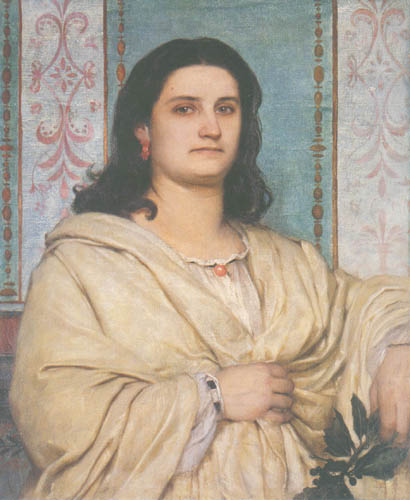 Portrait Angela Böcklin as a Muse a Arnold Böcklin