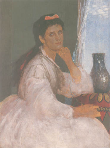 Portrait Clara Böcklin a Arnold Böcklin