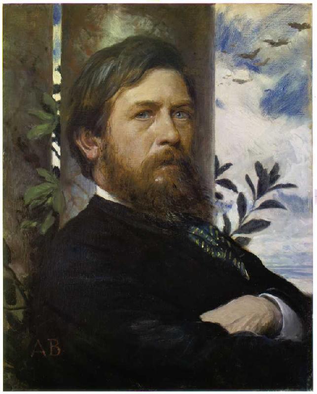 Self-portrait a Arnold Böcklin