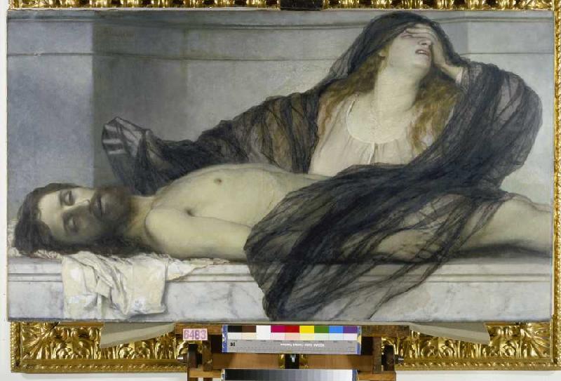 Mourning Magdalena. a Arnold Böcklin