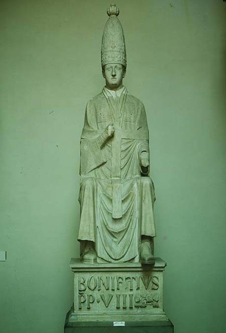 Pope Boniface VIII (1235-1303) a Arnolfo  di Cambio