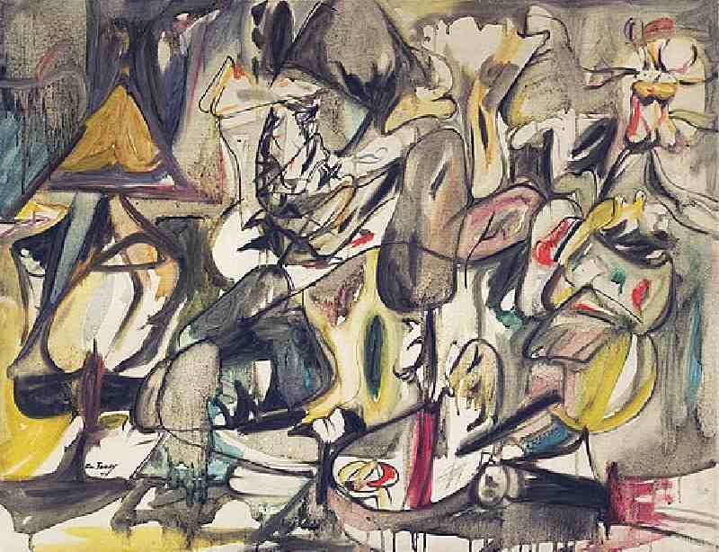 The leaf of the artichoke is an owl a Arshile Gorky
