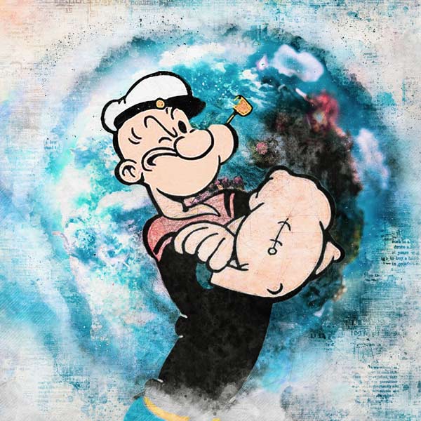 Popeye peinture fin a Benny Arte