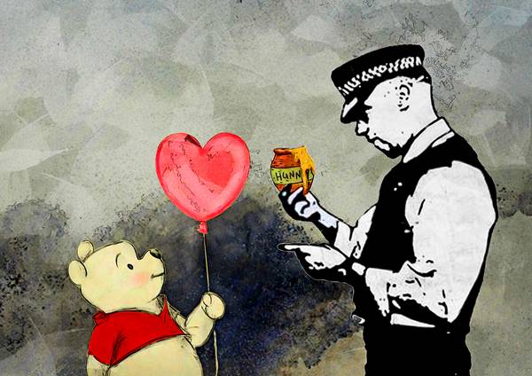 Banksy, Hello Winnie The Pooh a Benny Arte