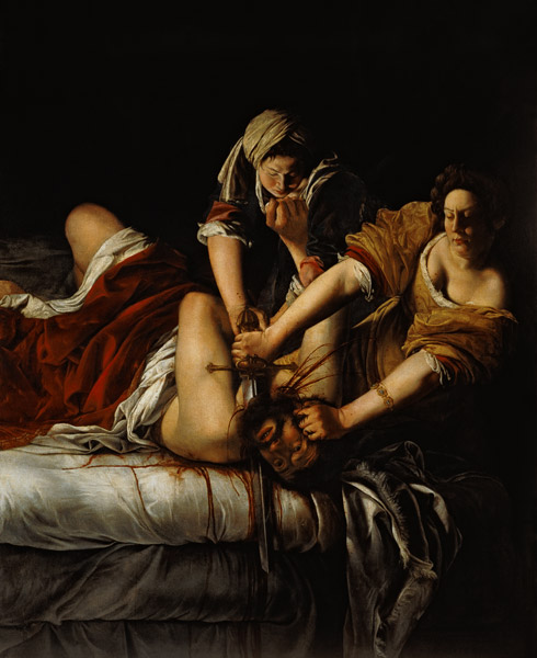 Judith beheads Holoferns a Artemisia Gentileschi