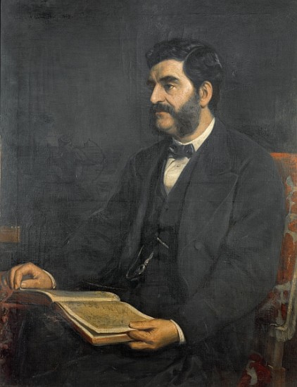 Portrait of Hormuzd Rassam a Arthur Ackland Hunt