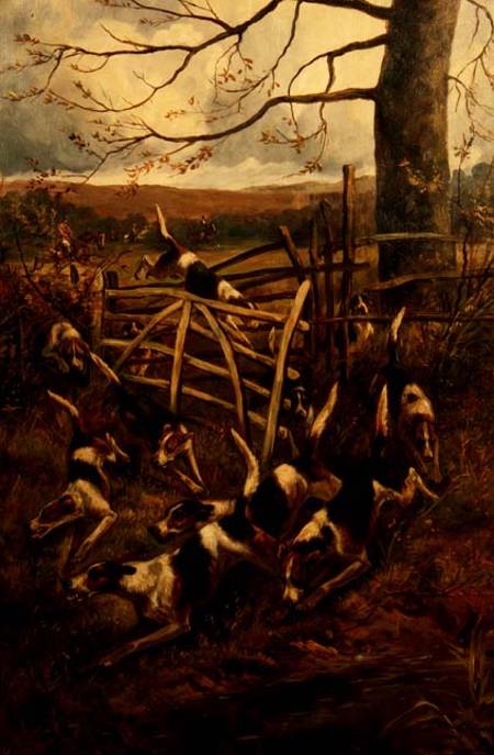 Over the Fence, or Hounds in Full Cry a Arthur Alfred Davis
