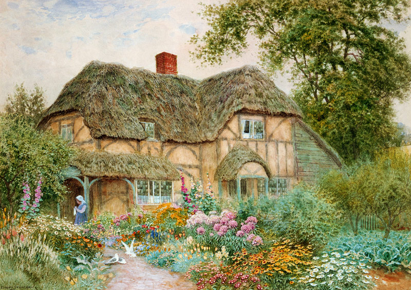 A Surrey Cottage a Arthur Claude Strachan
