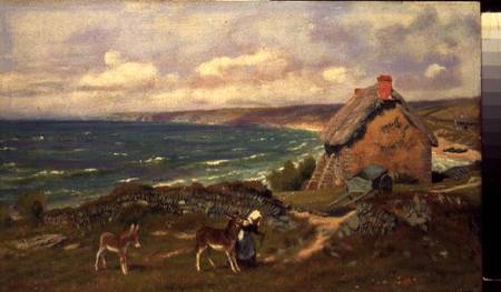 A West Country Coastal Scene a Arthur Foord Hughes