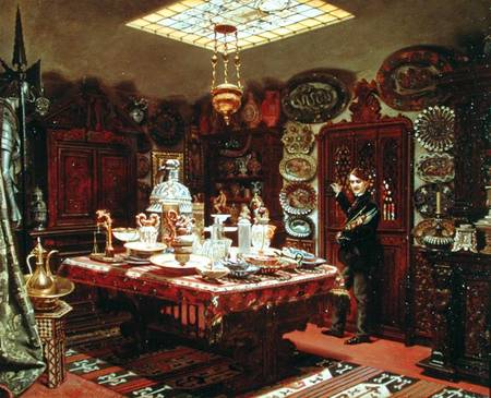 Interior of Monsieur Sauvageot's Collection Room a Arthur Henri Roberts