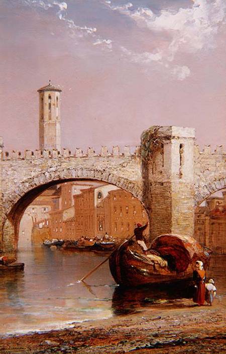 The Old Bridge, Verona a Arthur Joseph Meadows