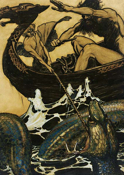 Illustration for "The Edda" a Arthur Rackham