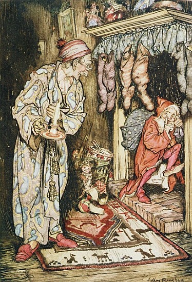 Christmas illustrations, from ''The Night Before Christmas'' by Clement C. Moore a Arthur Rackham
