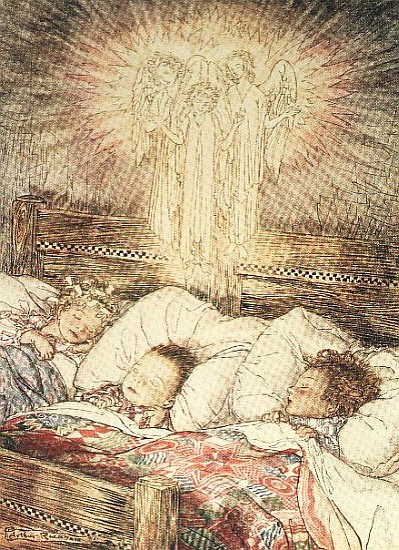 Christmas illustrations, from ''The Night Before Christmas'' by Clement C. Moore a Arthur Rackham
