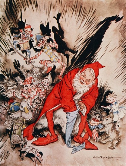 Christmas illustrations, from ''The Night Before Christmas'' by Clement C. Moore a Arthur Rackham