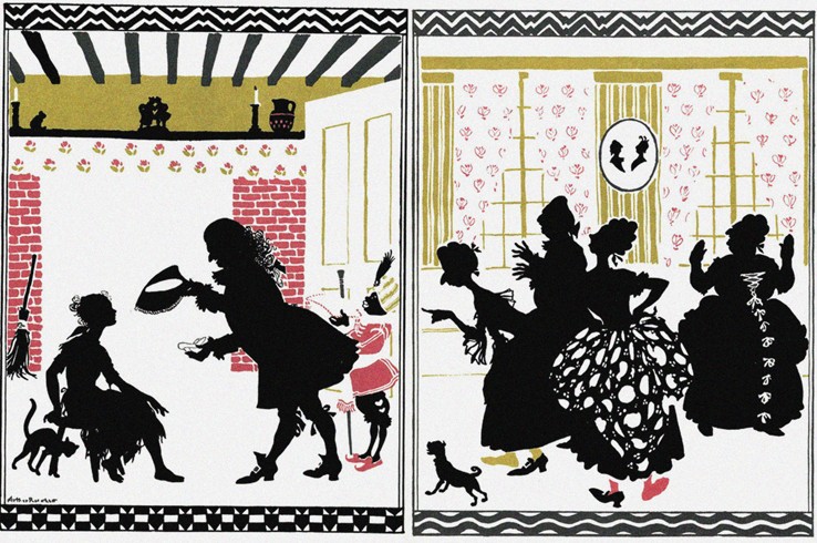 Illustration for Fairy Tale Cinderella a Arthur Rackham