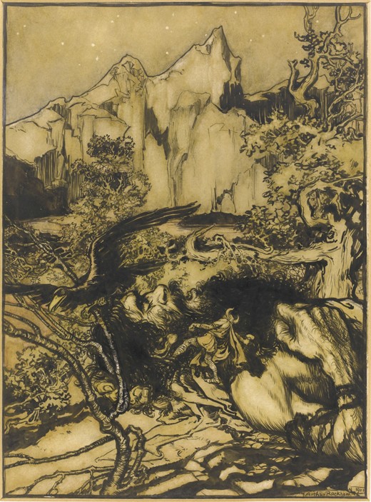 Thor's Journey to the Land of the Giants a Arthur Rackham