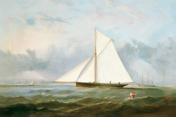 A Cutter Yacht off Ryde a Arthur Wellington Fowles