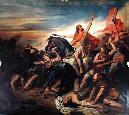 Battle of Tolbiac in AD 496 a Ary Scheffer