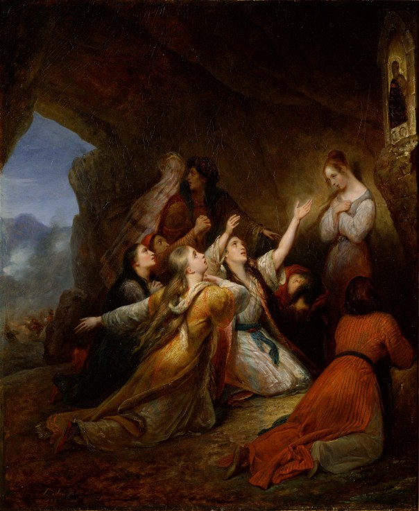 Greek Women Imploring at the Virgin of Assistance a Ary Scheffer