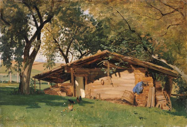 A Hut at Chiemsee a Ascan Lutteroth
