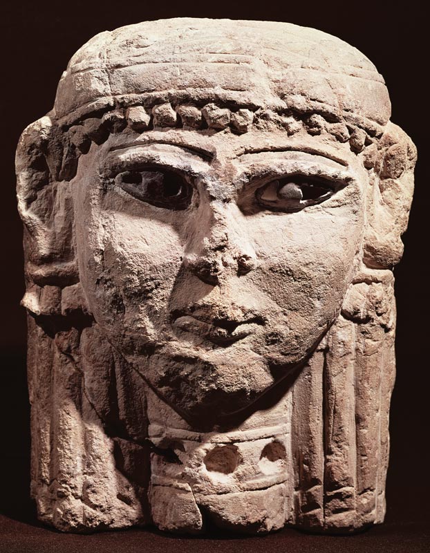 Head of the goddess Ishtar, from Amman, Jordan a Assyrian