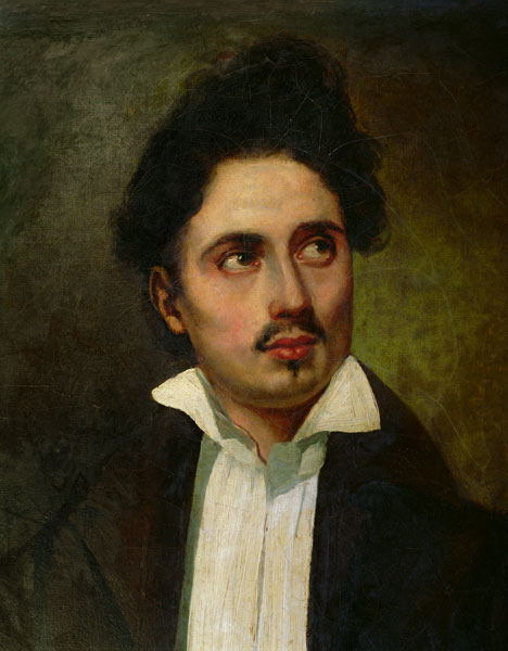 Alexandre Dumas Pere (1803-70) as a Young Man, c.1825-30 a (attr. to) (Ferdinand Victor) Eugene Delacroix