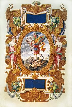 The archangel Saint Michael defeats the dragon