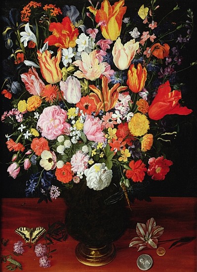 Still life of flowers, 1610s a (attr. to) Kasper or Gaspar van den Hoecke