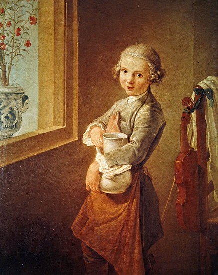 The Little Violinist a (attr.to) Nicolas-Bernard Lepicie