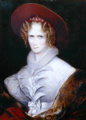 Princess Augusta of Saxe-Meiningen, c.1835 (oil on canvas) a August Grahl