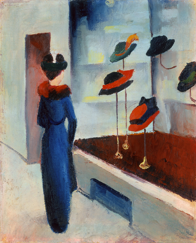 Negozio di cappello a August Macke