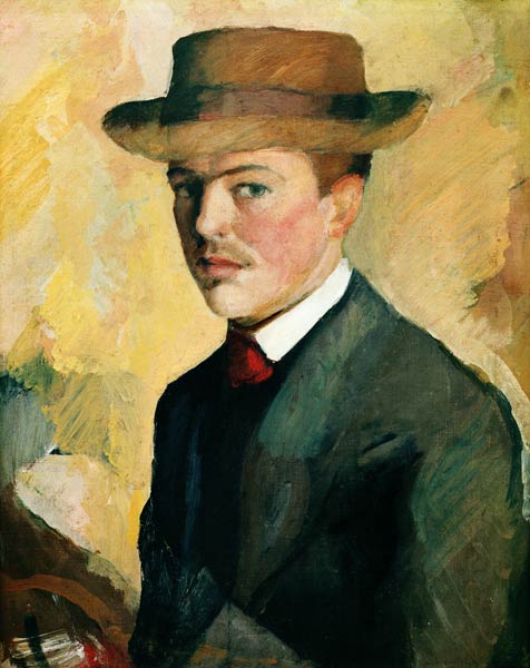 Self-portrait 1909 a August Macke